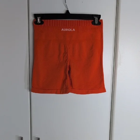 AUROLA Women's Athletic Shorts - Orange - Picture 2 of 6